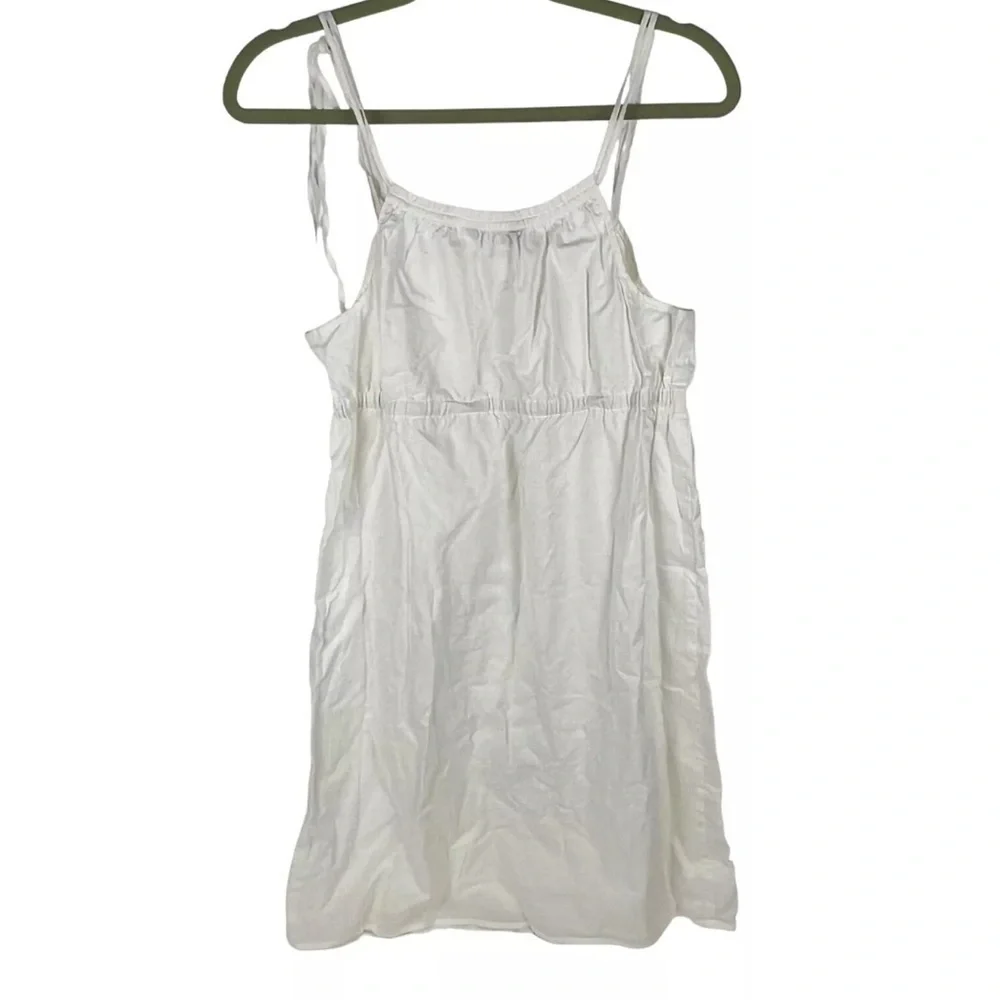 J.Crew White Eyelet Spaghetti Strap Summer Dress Sz. M